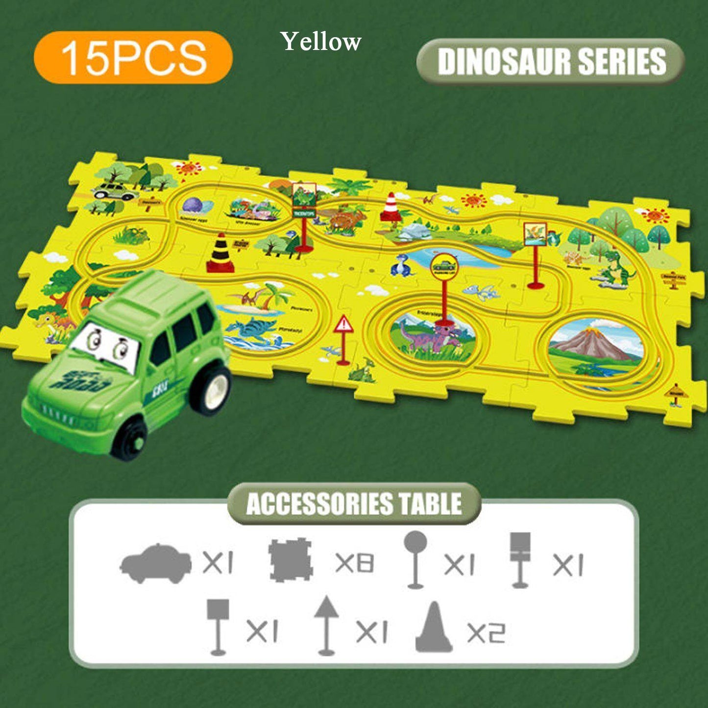 Jeu de Puzzle pour Voiture Bricolage Jouet Préscolaire Educatif Montessori Cadeau pour Enfants