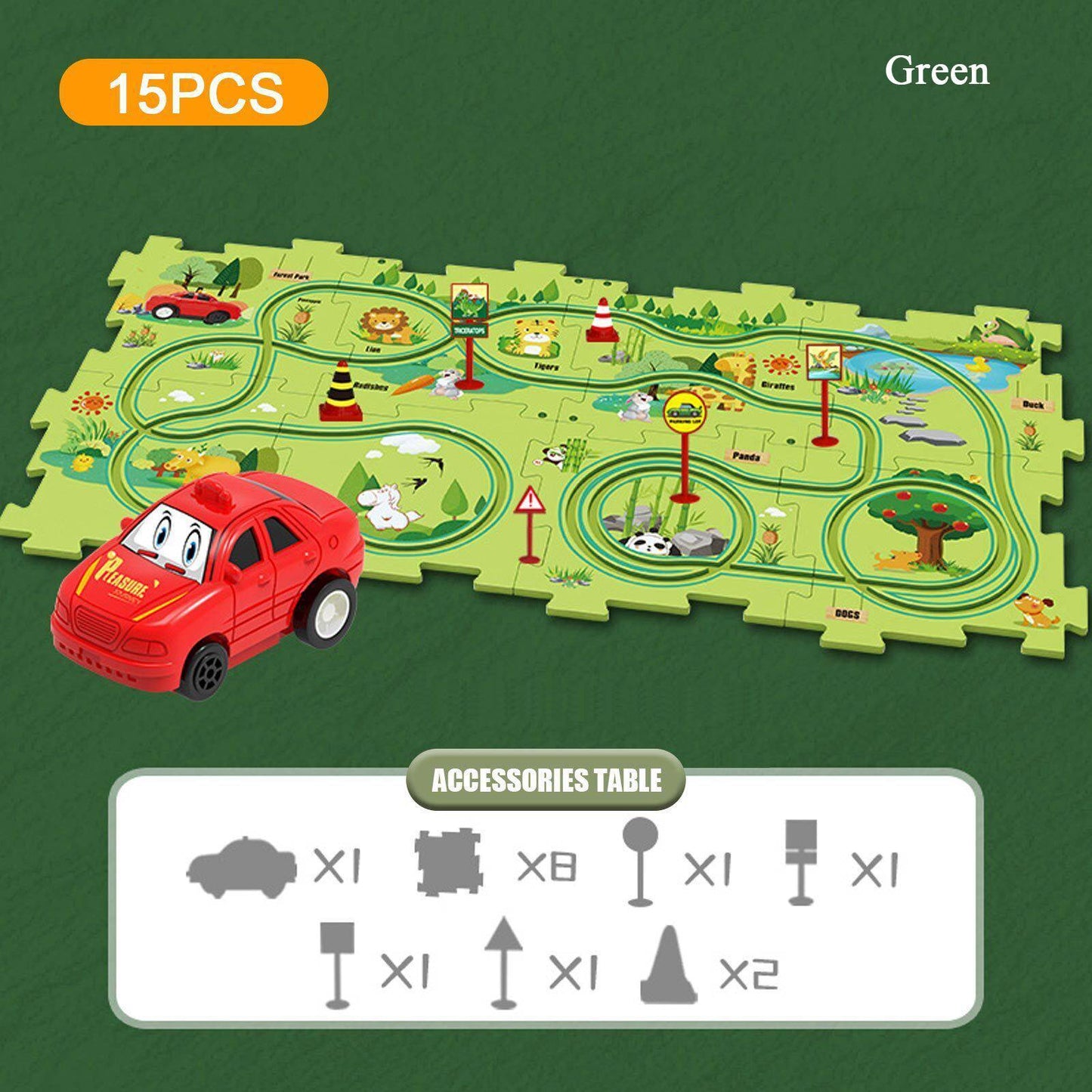Jeu de Puzzle pour Voiture Bricolage Jouet Préscolaire Educatif Montessori Cadeau pour Enfants